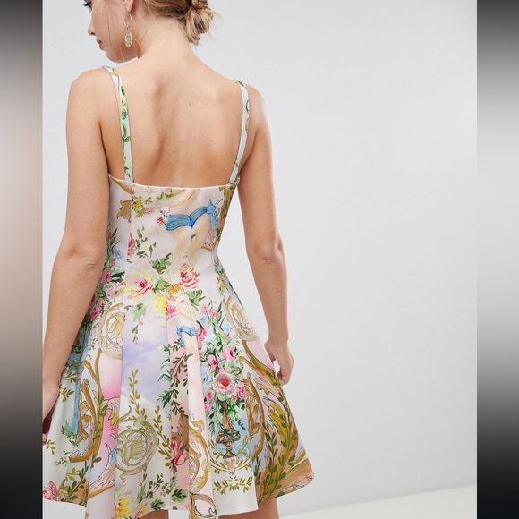 ASOS Floral Print Mini Dress Us2 - Picture 6 of 16